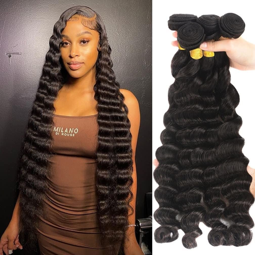 Deep Wave Hair bundles (3) DD 100% Human Virgin Hair