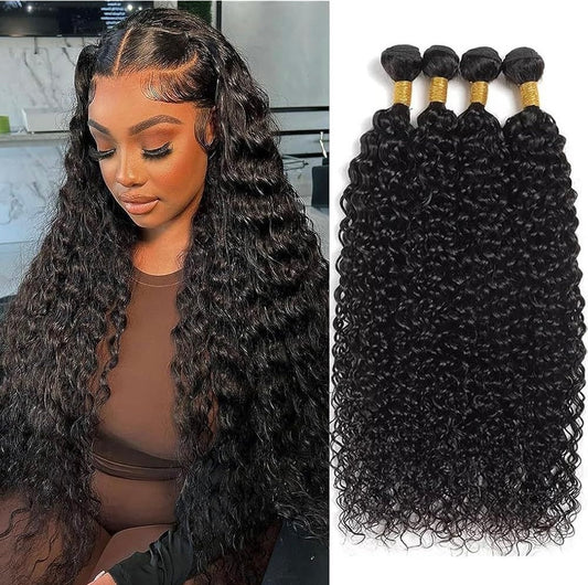 Water Wave Hair Bundles (3) DD 100% Human Virgin Hair