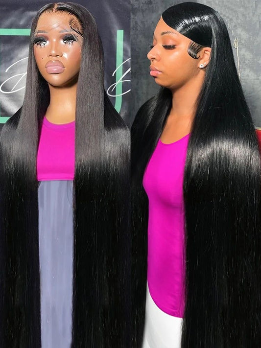 Bone Straight HD Lace Front 100% DD Human Virgin Hair Wigs