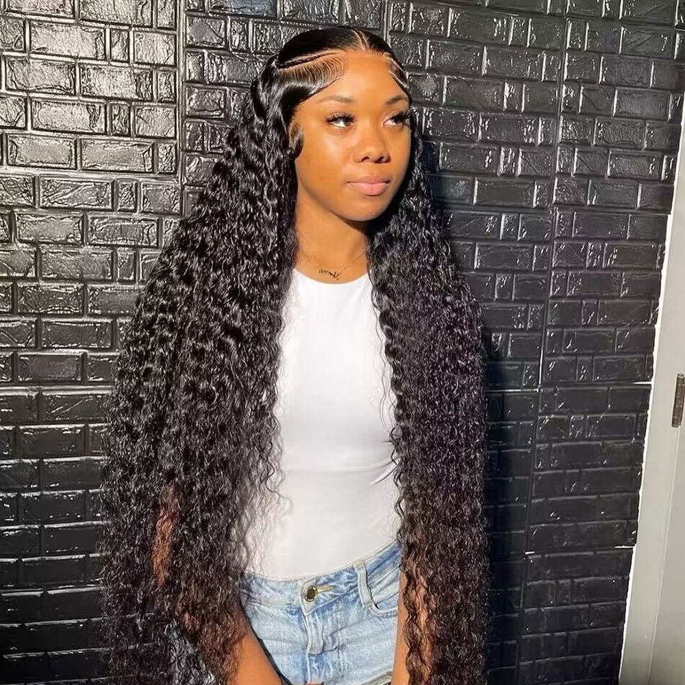 Deep Wave HD Lace Front 100% DD human Virgin Hair Wigs