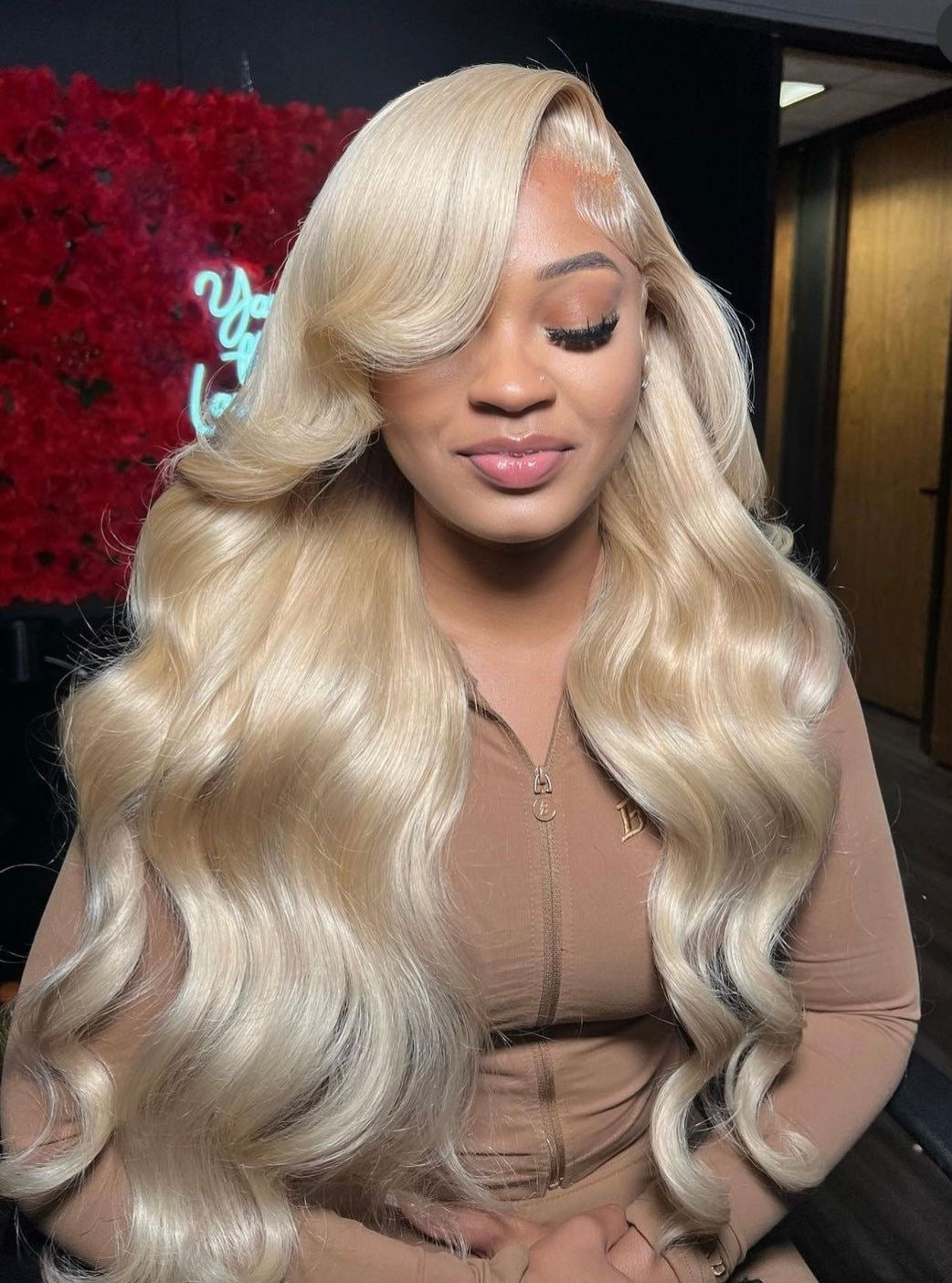 Blonde HD Lace Front 100% DD Human Virgin Hair WIg