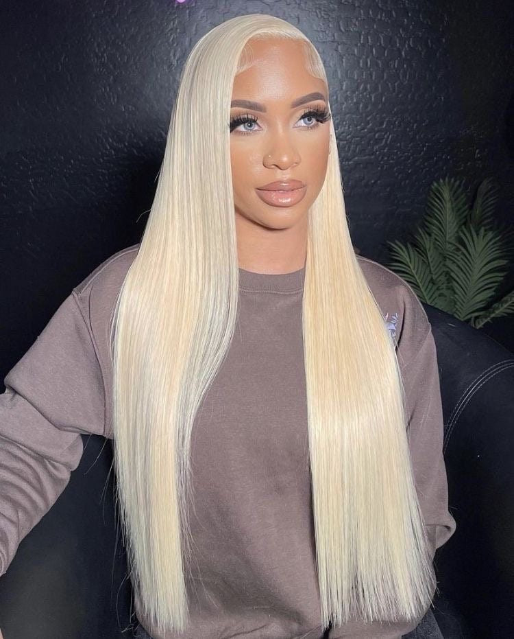 Blonde HD Lace Front 100% DD Human Virgin Hair WIg